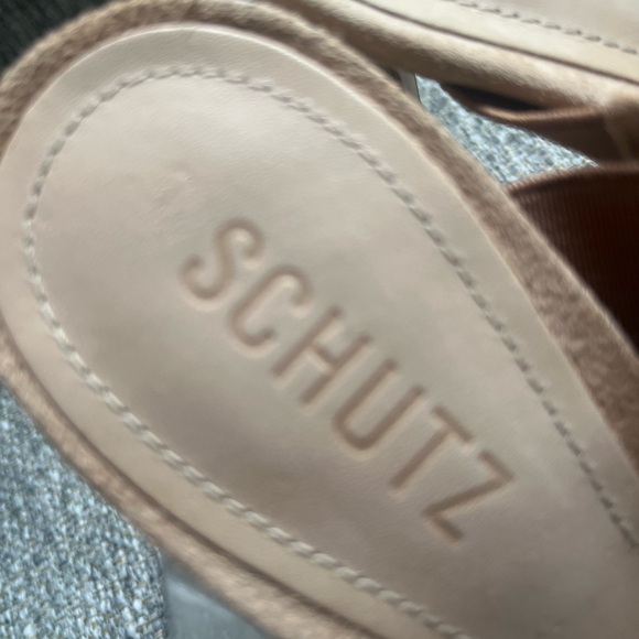SCHUTZ Tan Heels with Clear Strap - Picture 4 of 11